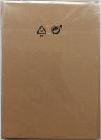 Doppelkarten braun 5er Pack, 10,5 x 15 cm, 220 g m²