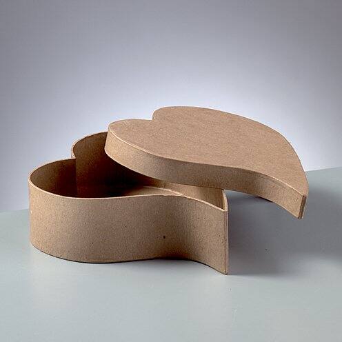 Pappbox Herz geschwungen, 17,5 x 14,5 x 8 cm