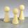 Figurenkegel mit Hals Buche Kegelfiguren gebleicht, 4 Stück 2 x 5 cm
