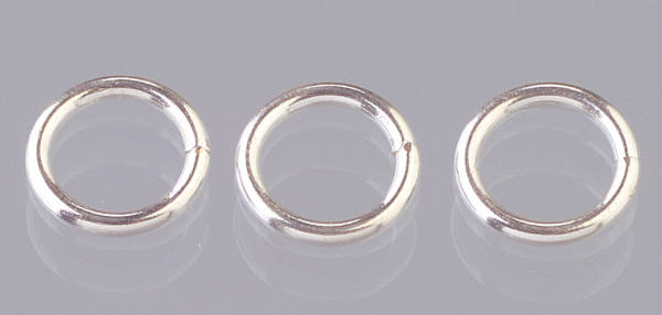 Ösen rund ø 10 mm 10 Stk. versilbert