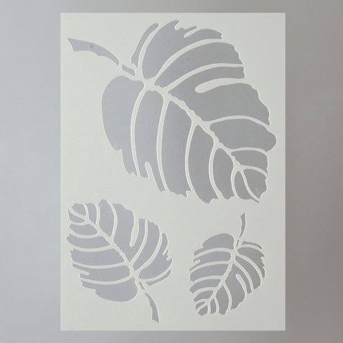 Stencils Blätter / 3-teilig DIN A 5 Schablonen