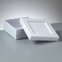 Pappbox Mosaix quadratisch weiß, 15 x 15 x 6 cm...
