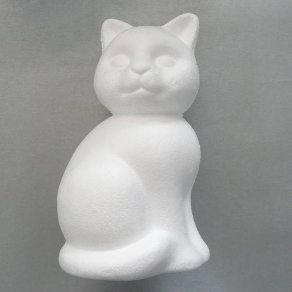 Styroporform Katze ca. 24 cm