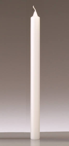 Anlass Kerze ø 35  x H 400 mm, 1 Stück in weiß