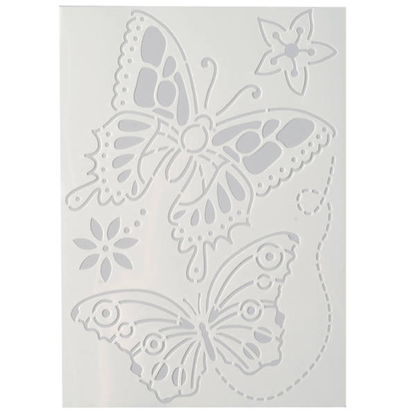 Stencils Schmetterlinge 4-teilig, DIN A4 Schablonen