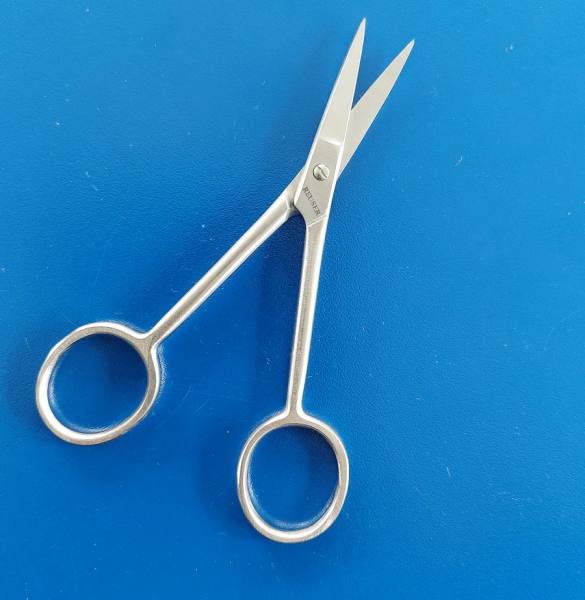 Silhouettenscheren aus Vollstahl spitz 10 cm lang Scherenschnittschere