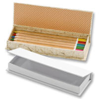 Stiftebox aus Pappe weiß, 19 x 6,8 x 2,3 cm 1 Stück, günstige Staffelpreise