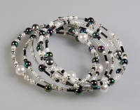 Perlenmix, silber 150g