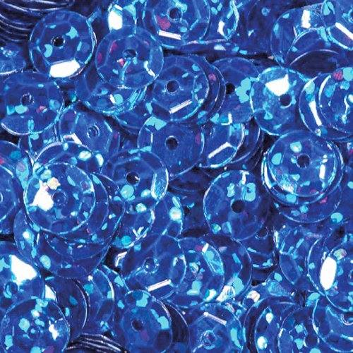 Pailletten Metallic dunkelblau 50g, 6 mm groß