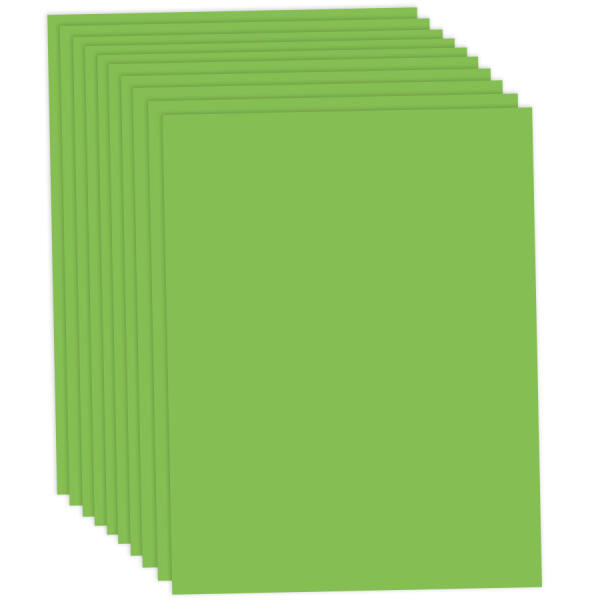 Tonpapier hellgrün, 50x70cm, 10 Bögen, 130 g/m² Tonzeichenpapier