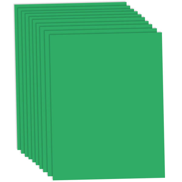 Tonpapier smaragdgrün, 50x70cm, 10 Bögen, 130 g/m² Tonzeichenpapier