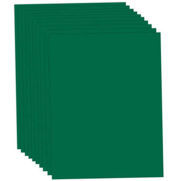 Tonpapier tannengrün, 50x70 cm, 10 Bögen, 130 g/m² Tonzeichenpapier