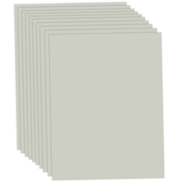 Tonpapier hellgrau, 50x70 cm, 10 Bögen, 130 g/m² Tonzeichenpapier