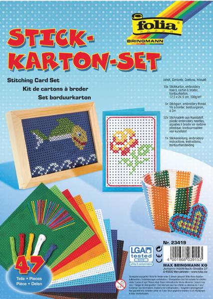 Stickkarton Set, 26 Teile mit Anleitung