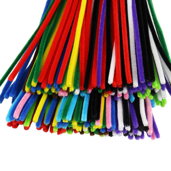 Pfeifenputzer bunt 6 mm, 50 cm lang, 100 Stück