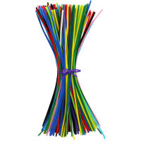 Pfeifenputzer bunt 6 mm, 50 cm lang, 100 Stück