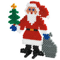 Bügelperlen Weihnachts Set Weihnachtsmann, 1100 Perlen