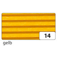 Wellpappe gelb, 10 Bögen, 50x70 cm
