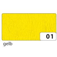 Krepppapier gelb, 50 cm x 2,5 m, 1 Rolle