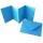 Leporellokarten blau, 10,5 x 15 cm, 300 g/m²