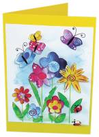 Doppelkarten gelb, 5er Pack, 10,5 x 15 cm, 220 g m²