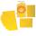 Doppelkarten gelb, 5er Pack, 10,5 x 15 cm, 220 g m²