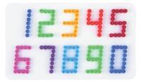 2 Bügelperlen Legeplatten, Zahlen und Buchstaben