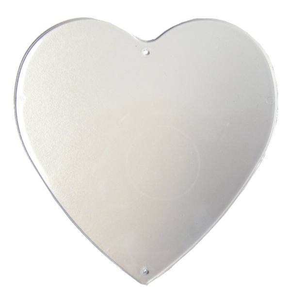 Malscheibe Herz 12er Pack aus Kunststoff, ca. 10 cm groß