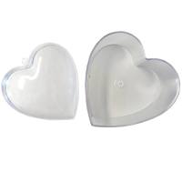 Herzdose aus Kunststoff transparent Acryldose Set mit 3...