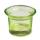 Teelichtglas grün, ca. 6,5 x 4,5 cm