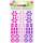Mosaik Sticker Blume magenta-petunie-lila