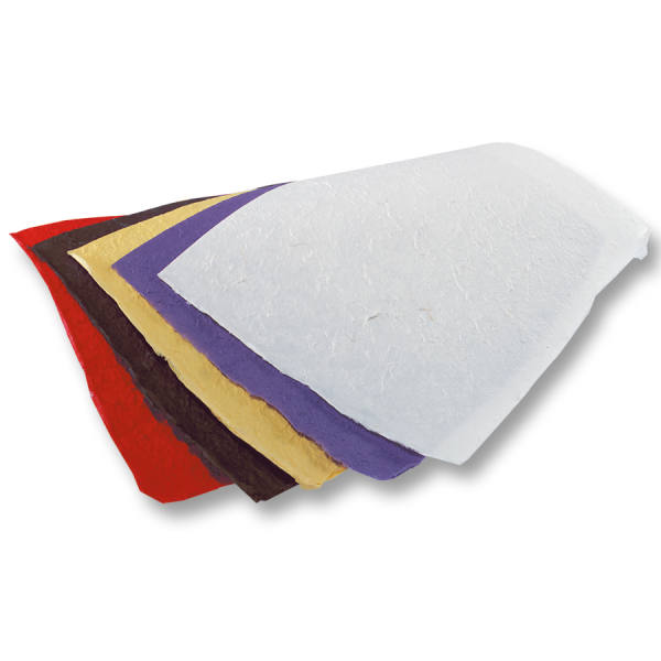 Folia Naturpapier-Sortiment – 18 Blätter In 5 Arten Wie Maulbeerpapier & Bananenpapier, 23x33 Cm
