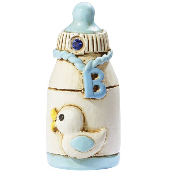 Babyflasche blau 2 Stück, ca. 3,5 cm groß