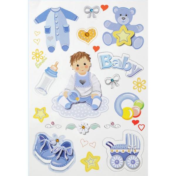 Sticker Baby Junge blau