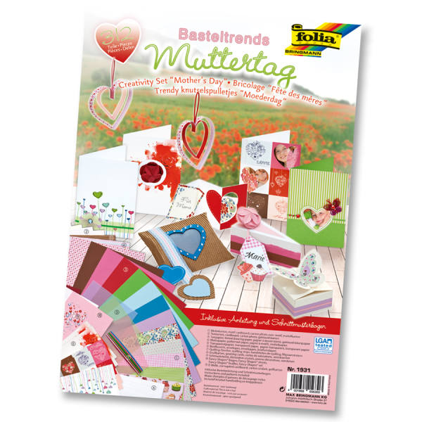 Basteltrends Muttertag, 312 Teile Bastelpapier