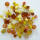 Glasperlen gelb/orange Sortierung 100 g