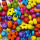 Kunststoffperlen,bunte Farben und Formen mit Blumen 50 g