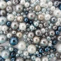 Wachsperlen Mix, blau, 100 g, 4,6,8,und 10 mm sortiert