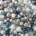 Wachsperlen Mix, blau, 100 g, 4,6,8,und 10 mm sortiert