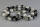 Wachsperlen Mix, schwarz, 100 g, 4,6,8,und 10 mm sortiert