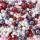 Wachsperlen Mix, rot, 100 g, 4,6,8,und 10 mm sortiert