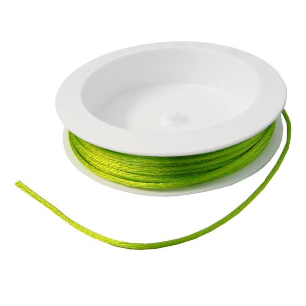 Kordel hellgrün Satinkordel 2 mm x 10 m aus Satin