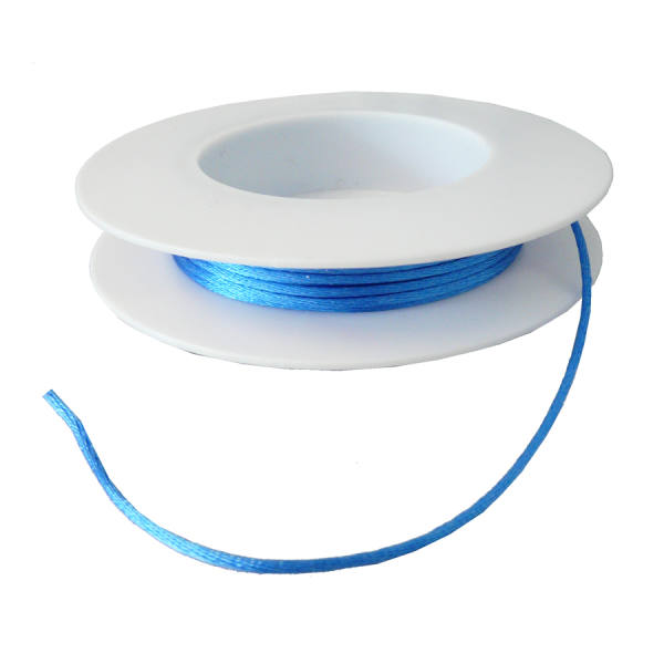 Kordel mittelblau Satinkordel 2 mm x 10 m aus Satin