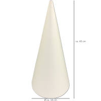 Styroporkegel rund ca. 40 cm hoch