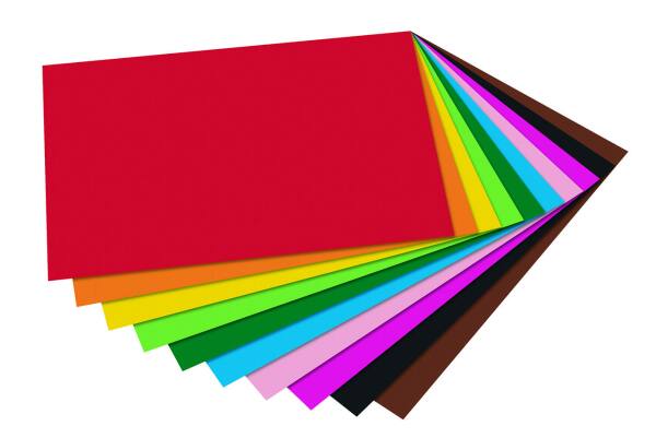 Fotokarton DIN A3, 10 Blatt, 300g/m², farbig