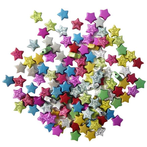 Schmuckperlen Sterne, 120 Stück