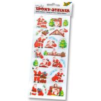 Epoxy Sticker Weihnachtsmann, Set 3