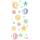 3D Deco Transfers Sonne, Mond und Sterne