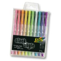 Gelschreiber Black Style Pastell 10 Stück