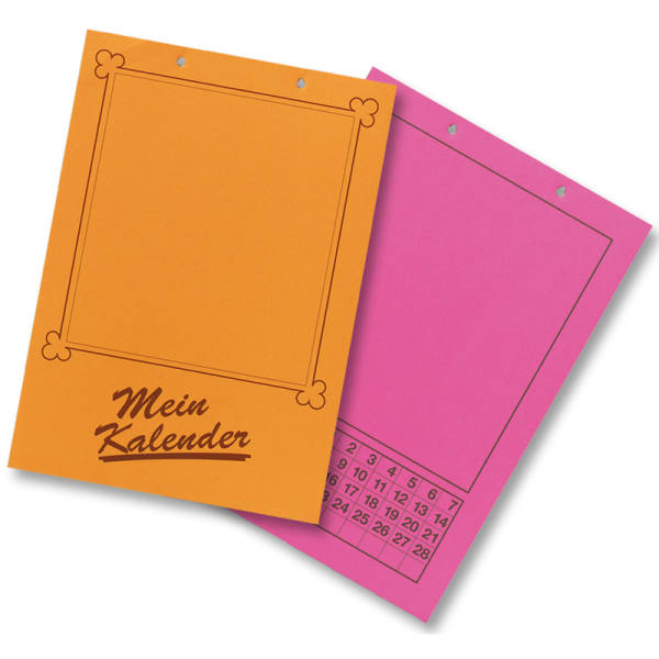 Dauerkalender farbig DIN A4 1 Stück
